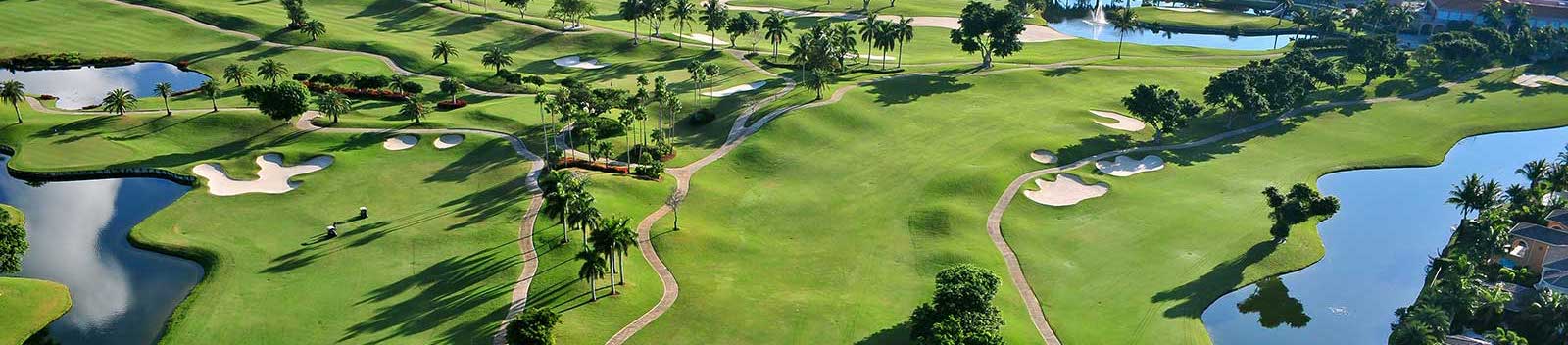 aerial view of nice florida municipal golf course